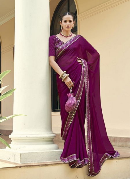 Kalista Shop The Look Chiffon Party Wear Sarees Catalog